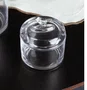 Pote de Cristal com Tampa Bird