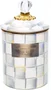 Pote Courtly Check Quadriculado Cinza 14cm - Mackenzie Childs