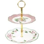 Prato de Doce 2 Camadas Horticool Green 16.5+20.5 - Tea Delight