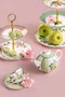 Prato de Doce 2 Camadas Horticool Green 16.5+20.5 - Tea Delight