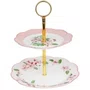 Prato de Doce 2 Camadas Horticool Pink 16.5x20.5 - Tea Delight