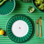 Prato de Jantar Stripes Esmeralda/verde - Love Birds - Pip Studio