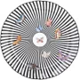 Prato de Sobremesa Listrado Kaleidoscope 22cm - Tea Delight