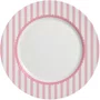 Prato de Sobremesa Laços Rosa Listra 6 Pçs - Alleanza