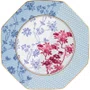 Prato de Sobremesa Regency Damasky 21cm Azul - Tea Delight