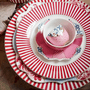 Prato de Sobremesa Stripes Rosa 21cm - Pip Studio