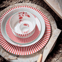 Prato de Sobremesa Stripes Rosa 21cm - Pip Studio