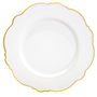 Prato em Porcelana Maldivas Filete Dourado 6 Peças