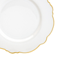 Prato em Porcelana Maldivas Filete Dourado 6 Peças