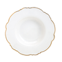 Prato Fundo em Porcelana Maldivas Filete Dourado 6 Peças