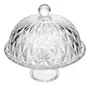 Prato para Bolo com Pé e Tampa Diamond 25x23,5cm - Lyor
