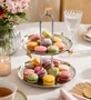 Prato para Doces Farfalla 2 Andares em Inox - Full Fit