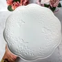 Prato Raso de Porcelana New Bone Butterfly Flower - Lyor