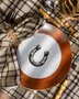 Prato Sobremesa Porcelana de Ferradura Filete de Ouro 6 Peças - Mameg