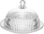 Queijeira de Cristal com Tampa Império 20x20x13,5cm - Wolff