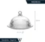 Queijeira de Cristal com Tampa Império 20x20x13,5cm - Wolff