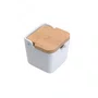 Saleiro de Mesa de Ceramica com Tampa de Bambum - Lyor