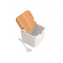 Saleiro de Mesa de Ceramica com Tampa de Bambum - Lyor