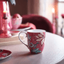 Set/2 Caneca Extra Grande Rosa Flower Festival - Pip Studio