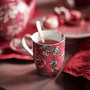 Set/2 Caneca Extra Grande Rosa Flower Festival - Pip Studio