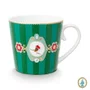 Set 2 Canecas Grandes Medallion Stripes Verde Esmeralda - Pip Studio