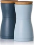 Set 2 Moedores Pimenta e Sal 13,3 Cm Azul Claro e Escuro Twin - Adhoc