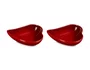 Set 2 Pratos Coração 16cm Sphere Petal Vermelho - Le Creuset