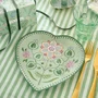 Set 2 Pratos Coração Lily & Lotus Verde - Pip Studio