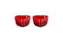 Set 2 Ramekin Coração Vermelho Cerise - Le Creuset