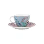 Set/2 Xícara de Cafezinho Azul - Flower Festival - Pip Studio