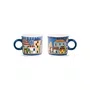 Set 2 Xícaras Espresso 90ml Azul Paese Mio - Egan Italy
