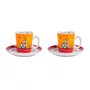 Set 2 Xícaras Espresso com Pires e Açucareiro - Egan Italy