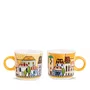 Set 2 Xícaras para Espresso 90ml Amarelo Paese Mio - Egan Italy