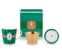Set Caneca Chá 3 Peças Medallion Stripes Verde Esmeralda - Pip Studio