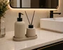 Set para Banheiro Soft Touch Stetch Nude Ceramica