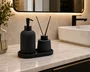 Set para Banheiros Soft Touch Sketch Cinza Ceramica
