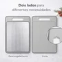 Tábua Dupla Face Inox C Amolador 36,5x25cm - Tuut