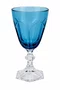 Taça Acrilico Base Transparente Azul 8,5x8,5x18cm - Entrecasa