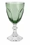 Taça Acrilico Base Transparente Verde 8,5x8,5x18cm - Entrecasa