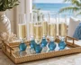 Taca Champagne Vidro Orbe Marinha