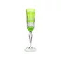 Taça de Champagne Cristal Lapidado Verde Claro 240ml - Strauss