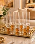Taca de Champagne Vidro Orbe Mel
