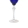 Taça de Cristal para Vinho Tinto 370ml Azul Escuro Selo Prata