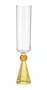 Taca Diamond Champanhe Cristal Amar e Ambar 06 Pecas