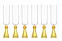 Taca Diamond Champanhe Cristal Amar e Ambar 06 Pecas