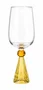 Taca Diamond Vinho Cristal Amerelo e Ambar 06 Peças