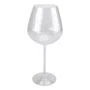 Taça Vinho Acrílico Detalhe Bolhas Incolor 680ml - Entrecasa