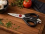 Tessoura Cozinha Preta Ponto Vermelho - Mundial