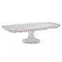 Travessa de Cristal com Pé Retangular Geneva 30cm X 16,5cm X 12cm - Wolff