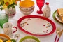 Travessa Oval 36 X 27 com Vermelho Le Casette - Egan